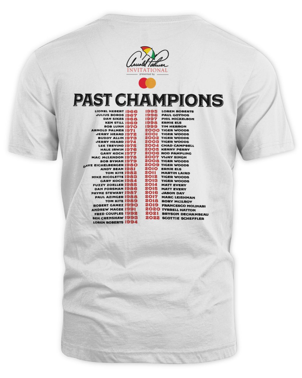 Arnold Palmer Invitational Past Champions Shirt