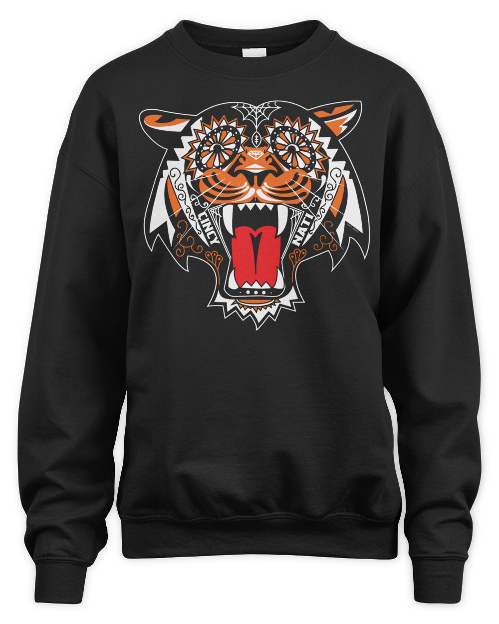Cincy Shirts Tiger Sugar Skull Shirt