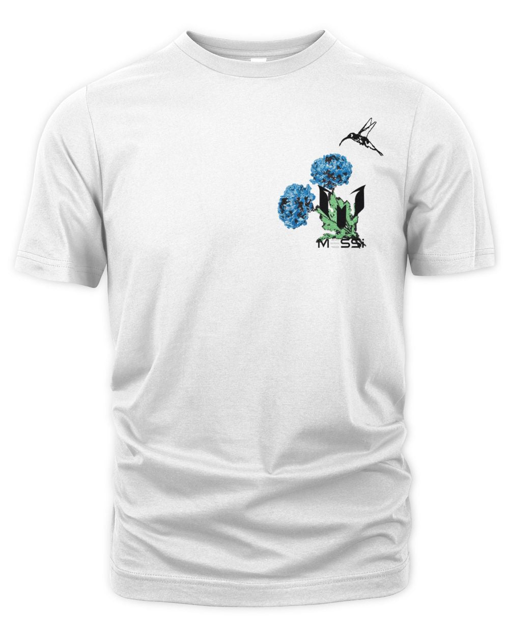 Messi Merch Flower & Hummingbird Shirt