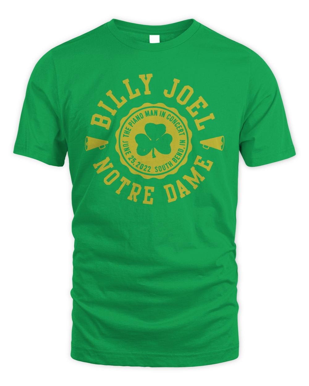 Billy Joel Merch Notre Dame Shamrock Shirt