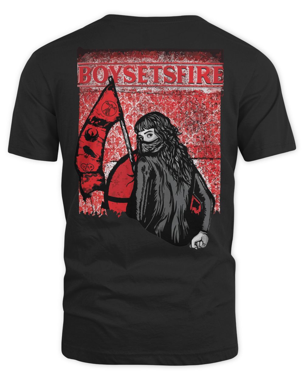 Boysetsfire Merch Flag Logo Shirt