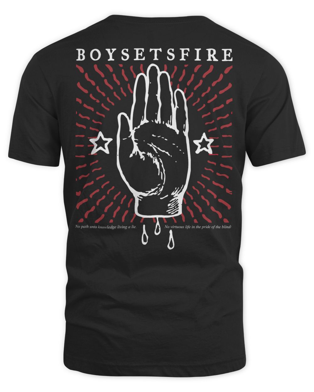 Boysetsfire Merch Living a Lie Shirt
