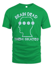 Brain Dead Clothing Brain Dead X Them Skates Logo Head Dots Shirt