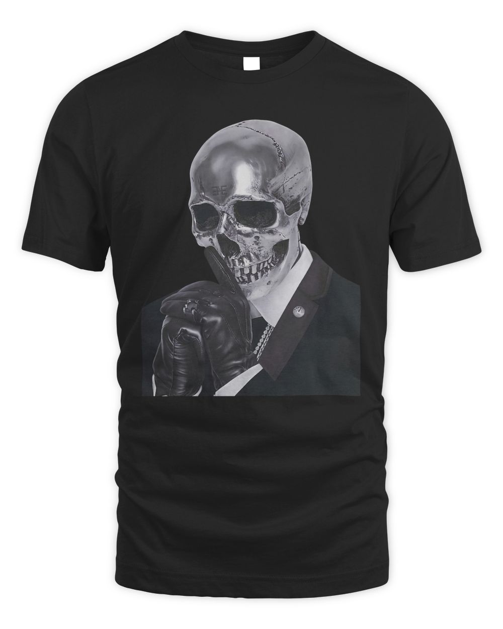 Busta Rhymes Merch Silver Skull Shirt
