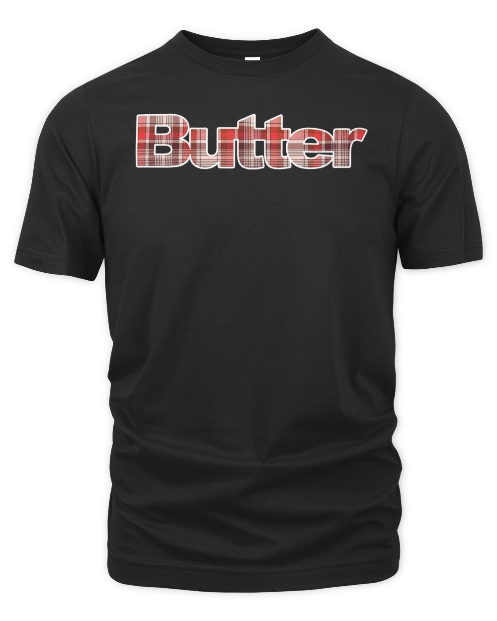 Butter Clothing Plaid Applique Logo Shirt