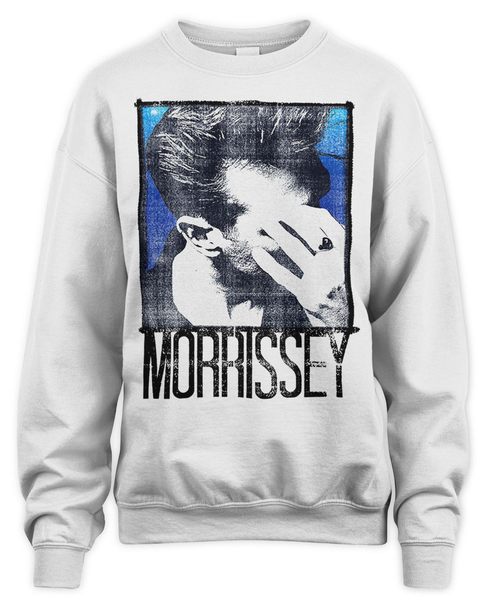 Morrissey Merch Blue Background Shirt