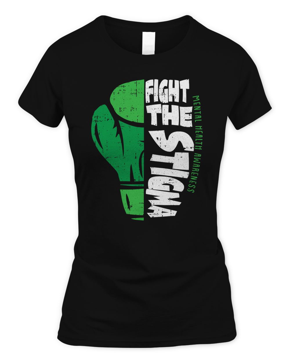 Fight The Stigma Mental Health Awareness Green Ribbon Shirt