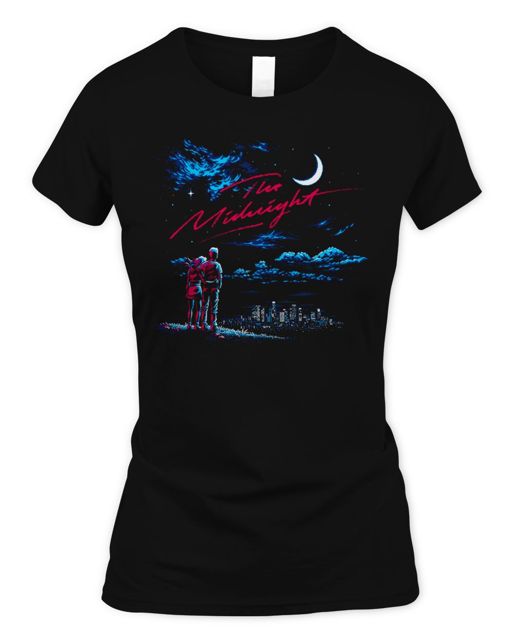 The Midnight Merch Pixel Overlook Shirt