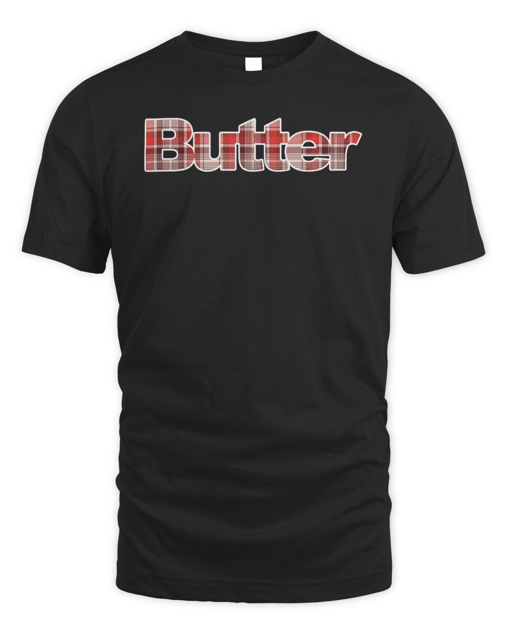 Butter Clothing Plaid Applique Logo Shirt
