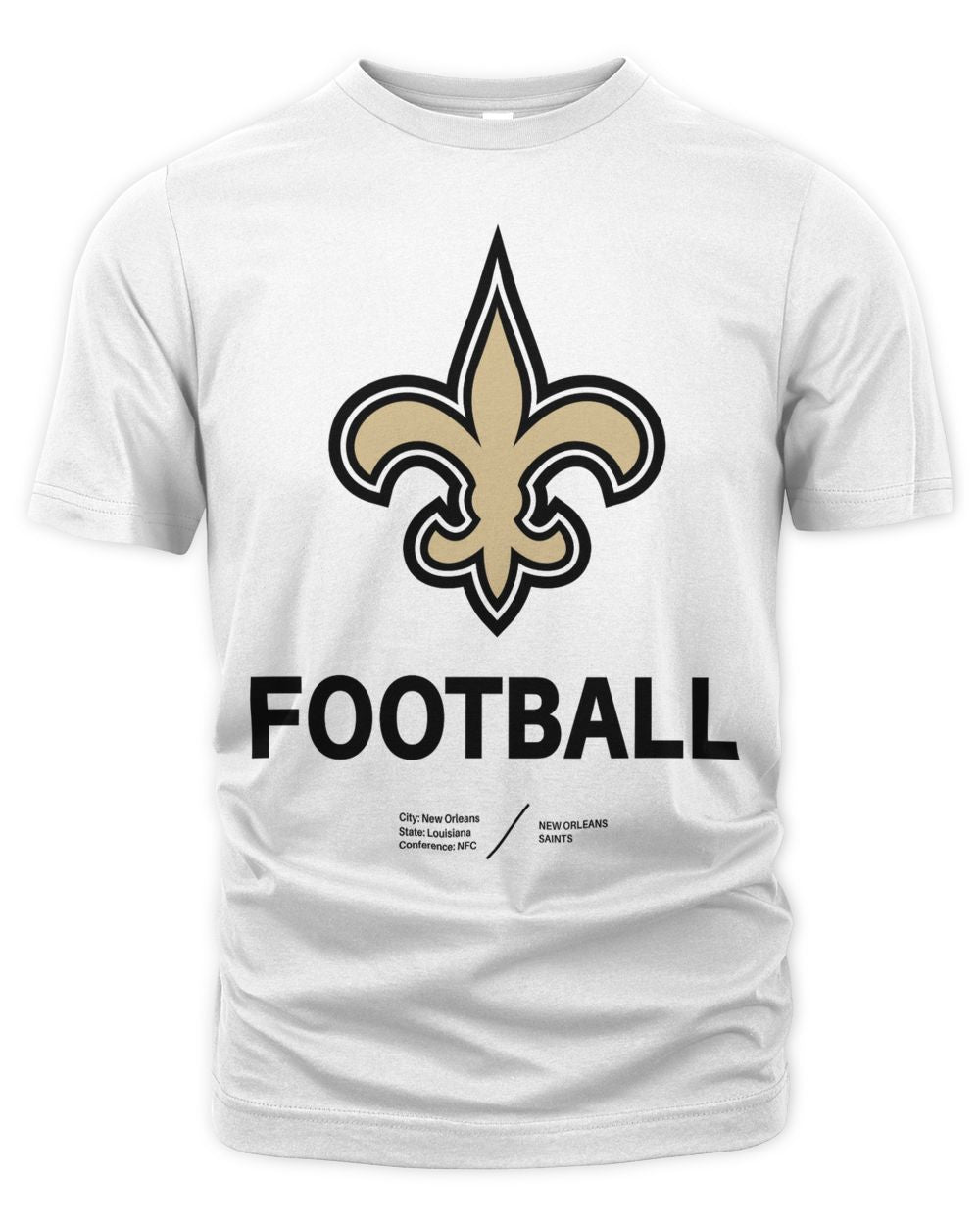 Saints Merch the Saints Sideline Infograph Performance Shirt