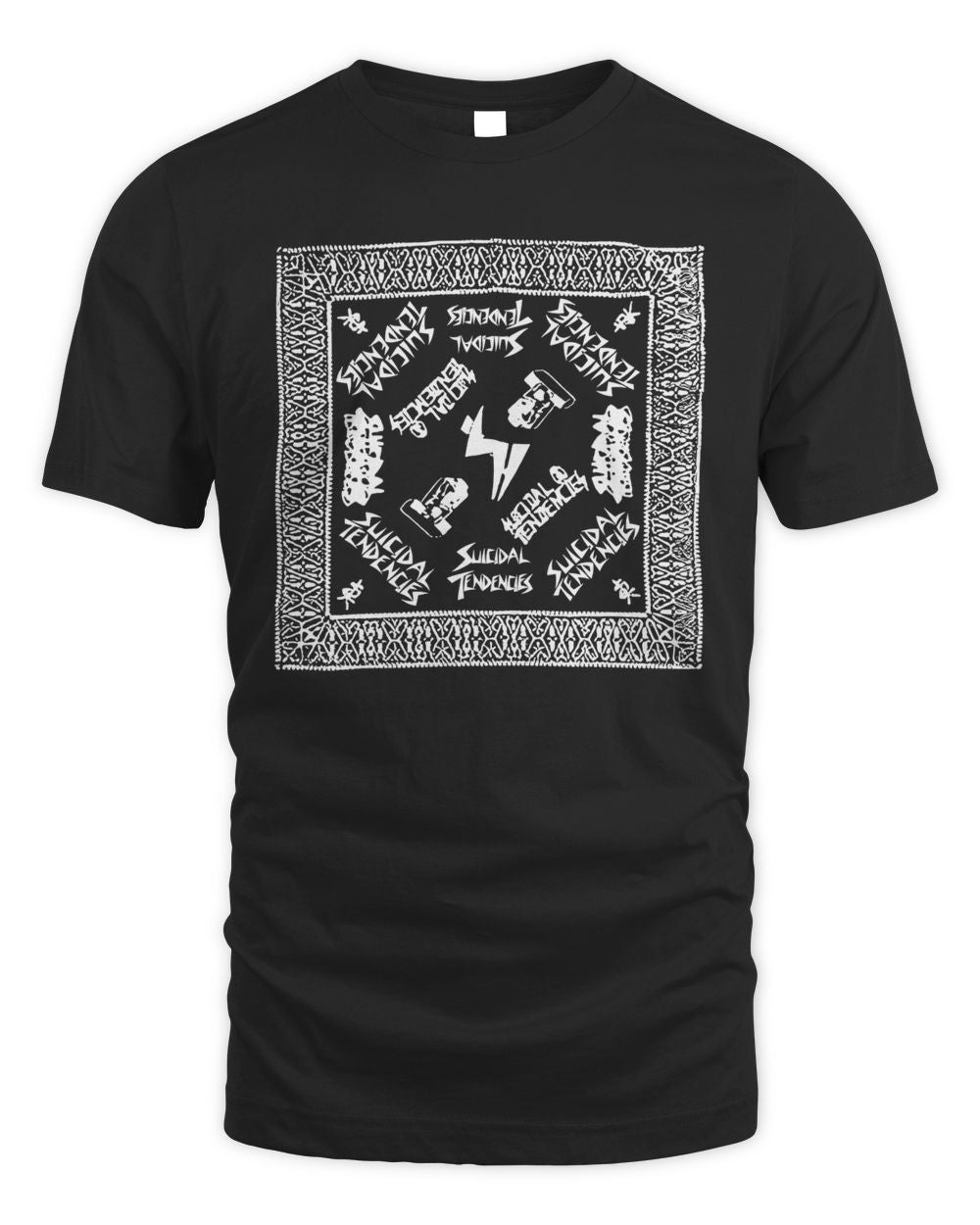 Suicidal Tendencies Merch Logos Bandana Shirt