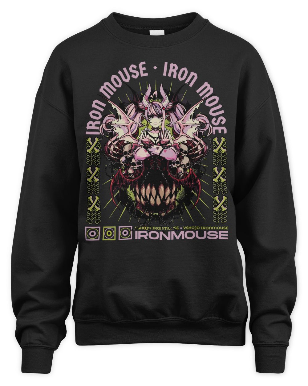 Ironmouse Merch Skull Vshojo Shirt