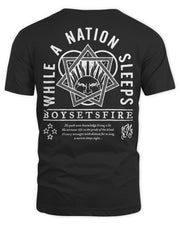 Boysetsfire Merch While a Nation Sleeps Shirt