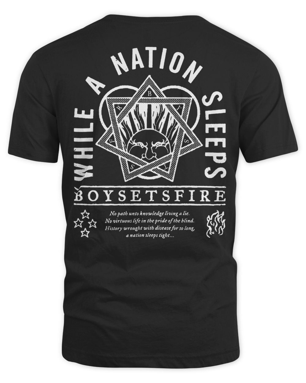 Boysetsfire Merch While a Nation Sleeps Shirt