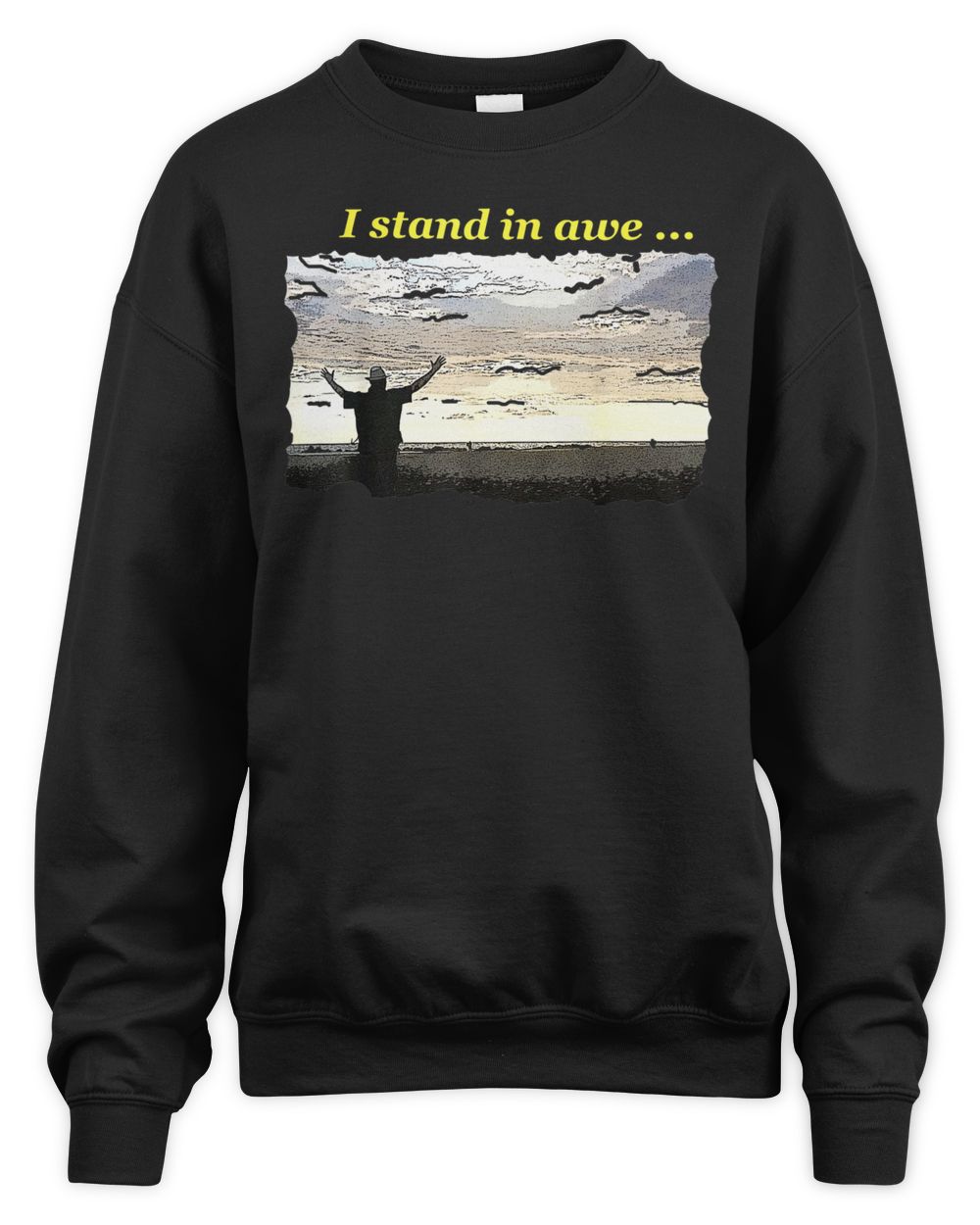 Chaplain Russ Arms Raised I Stand In Awe Shirt