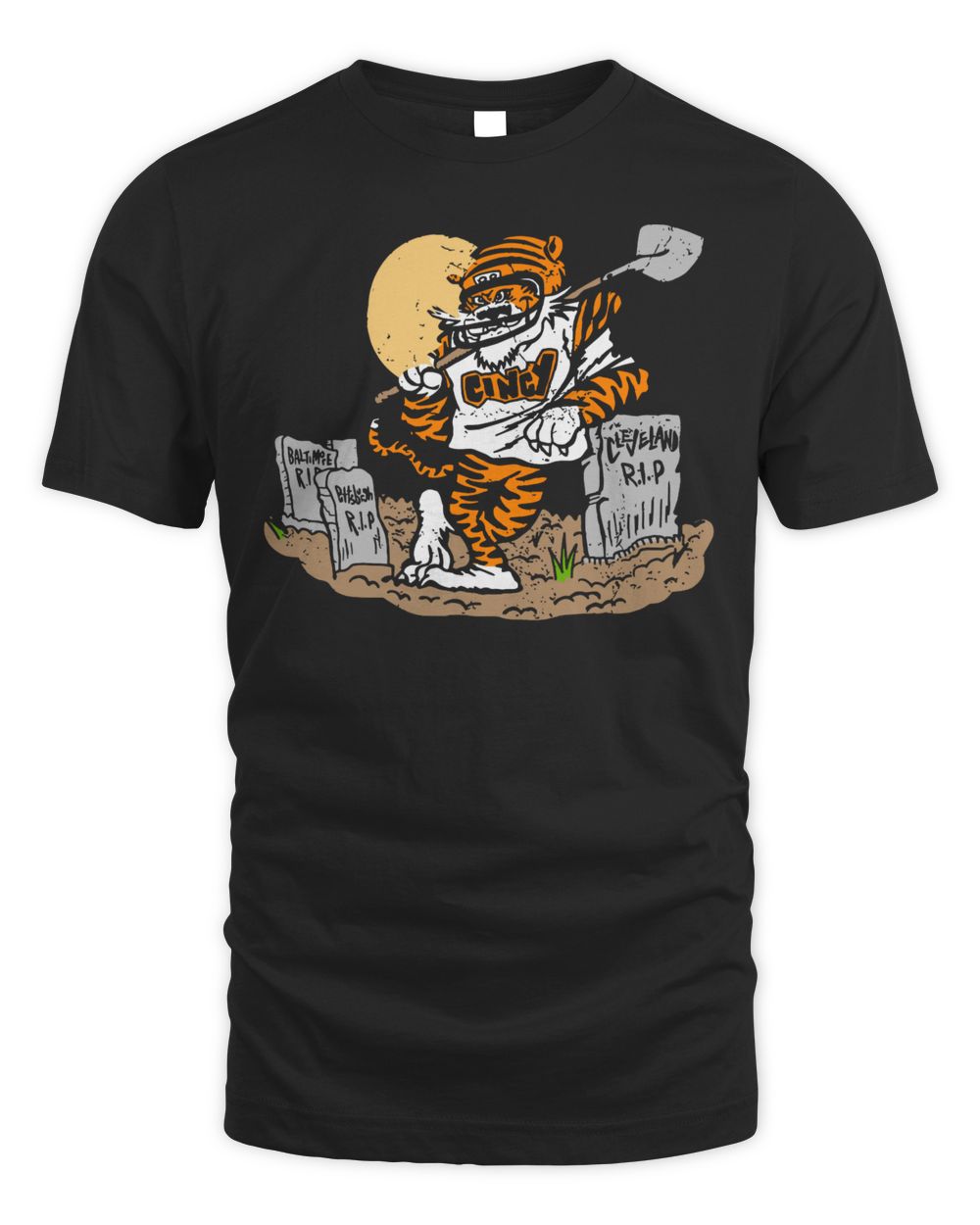 Cincy Shirts Bengal Graveyard Shirt