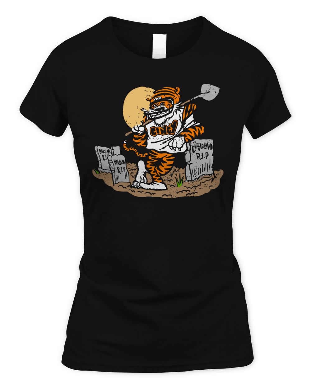 Cincy Shirts Bengal Graveyard Shirt