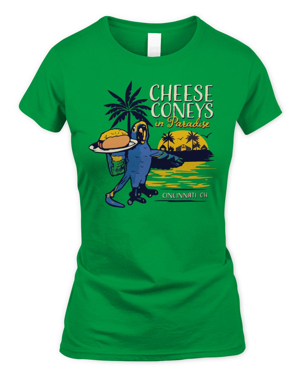 Cincy Shirts Cheese Coney in Paradise Shirt