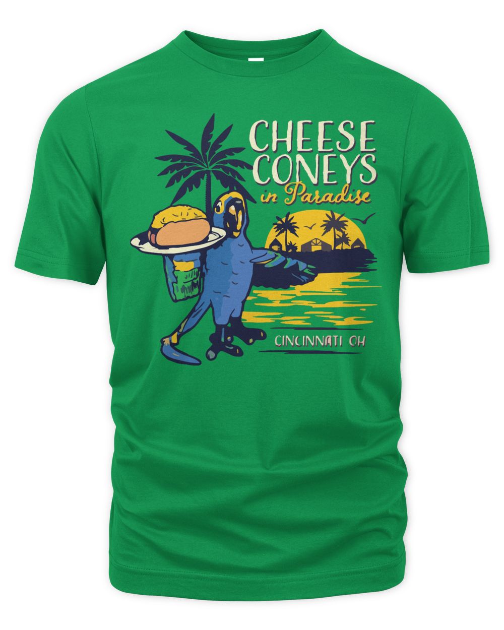 Cincy Shirts Cheese Coney in Paradise Shirt