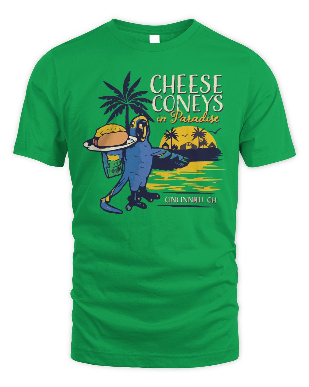 Cincy Shirts Cheese Coney in Paradise Shirt