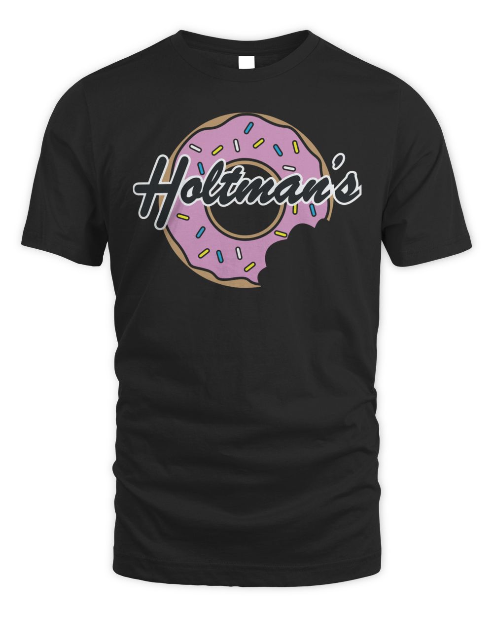 Cincy Shirts Holtman's Modern Donut Sign Shirt