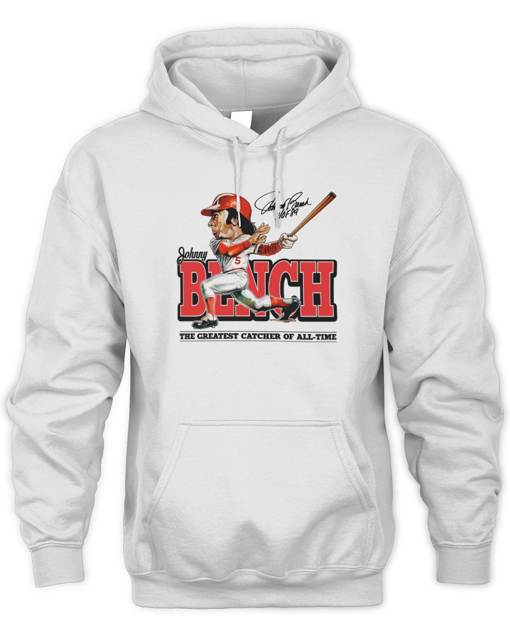 Cincy Shirts Johnny Bench Hall of Heroes Shirt