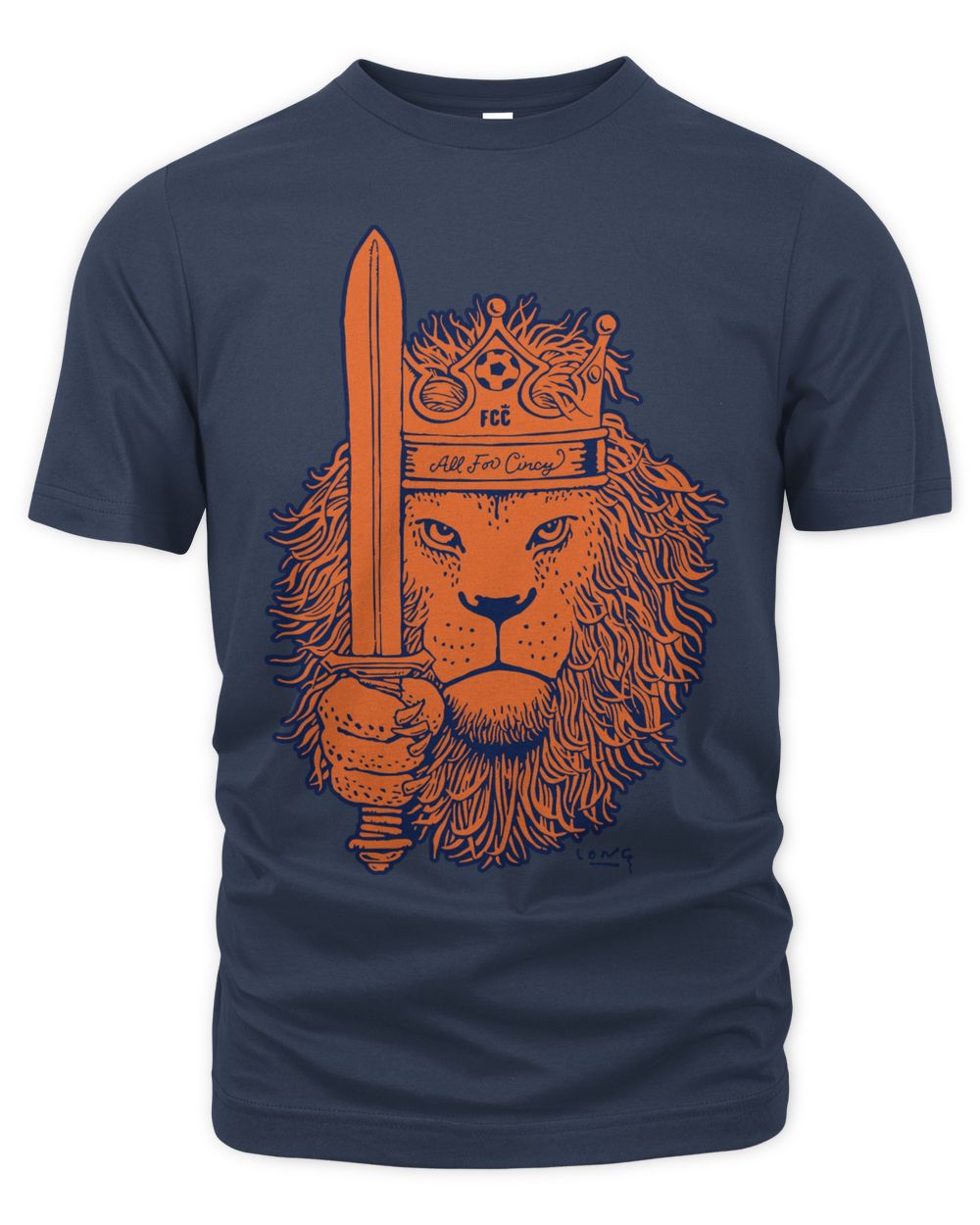 Cincy Shirts Loren Long Fc Cincinnati Lion Shirt