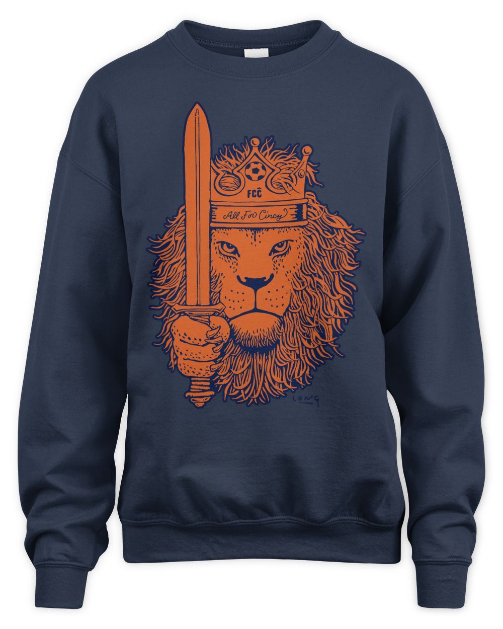 Cincy Shirts Loren Long Fc Cincinnati Lion Shirt