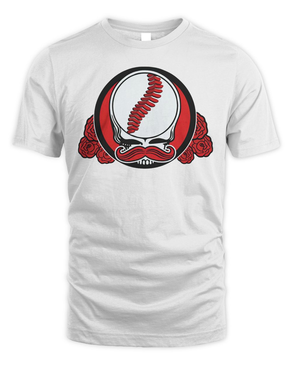 Cincy Shirts Mr. Dead Red - Grateful Dead Cincy Baseball Shirt