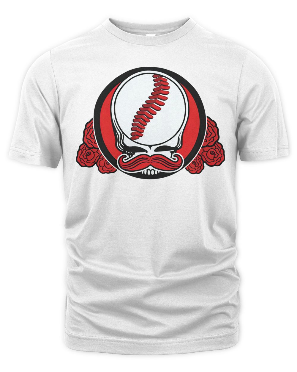 Cincy Shirts Mr. Dead Red - Grateful Dead Cincy Baseball Shirt