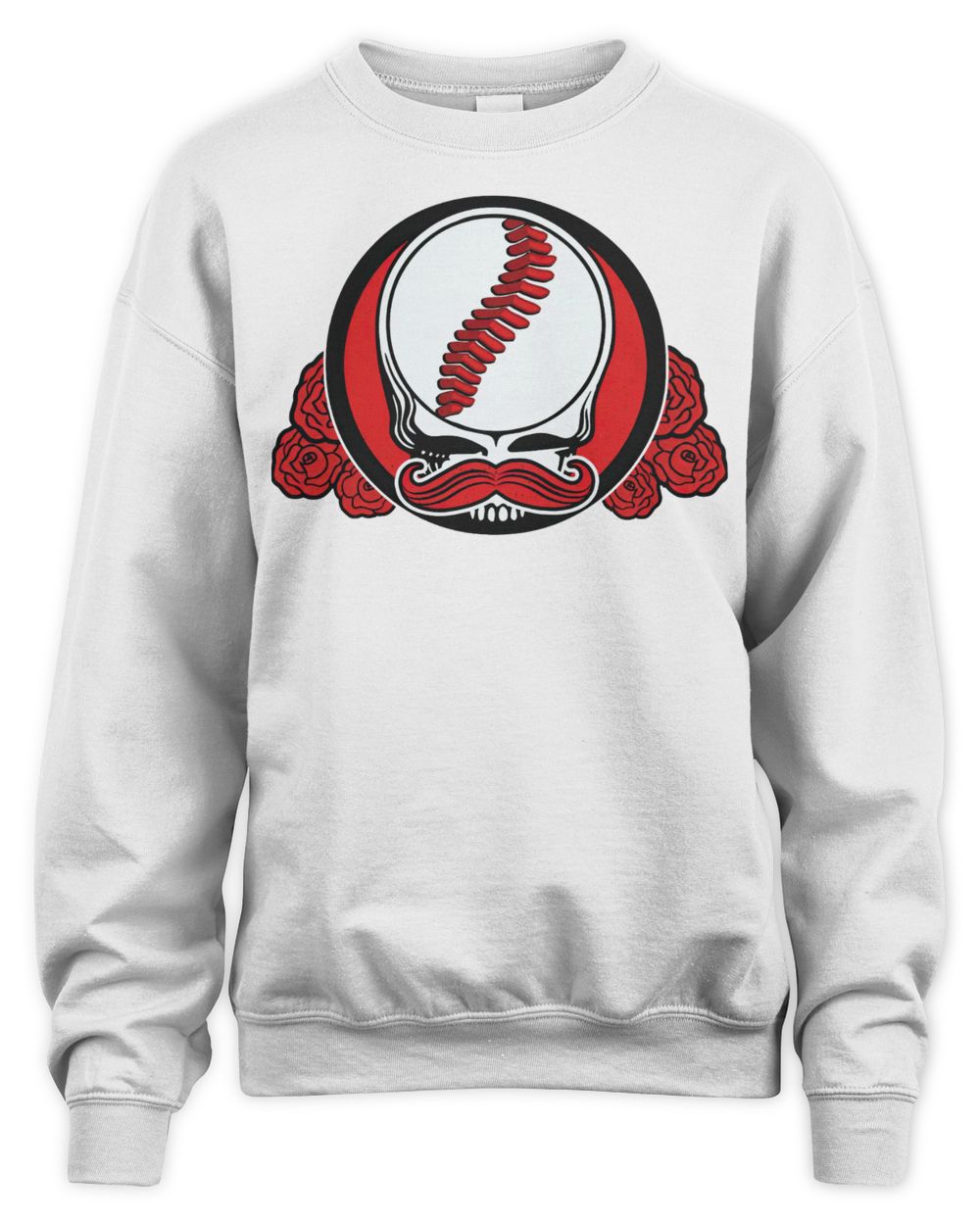 Cincy Shirts Mr. Dead Red - Grateful Dead Cincy Baseball Shirt