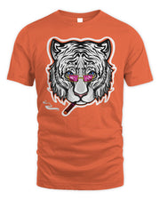 Cincy Shirts Smoking White Tiger With Sunglasses Shirt