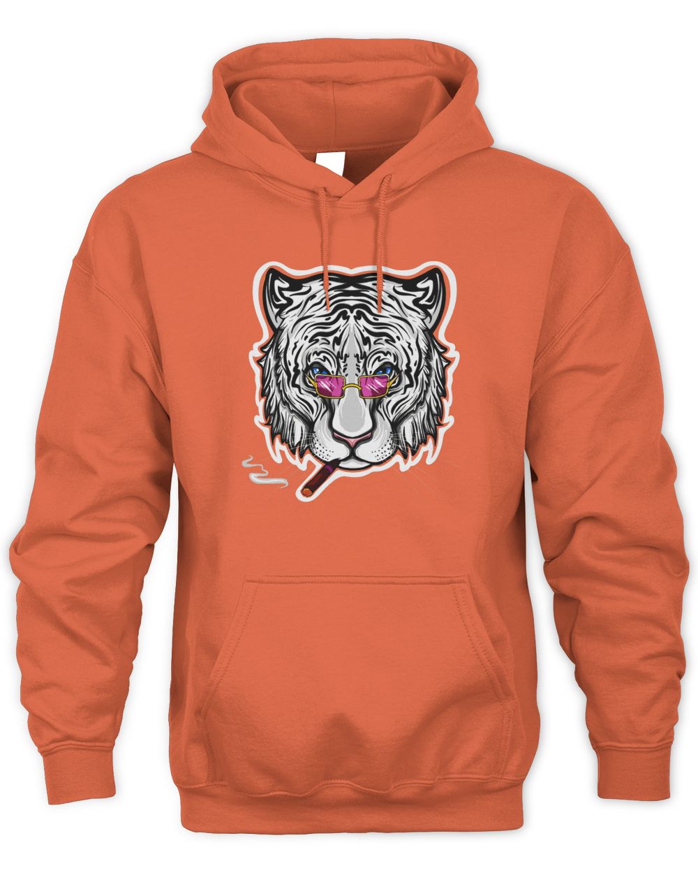 Cincy Shirts Smoking White Tiger With Sunglasses Shirt