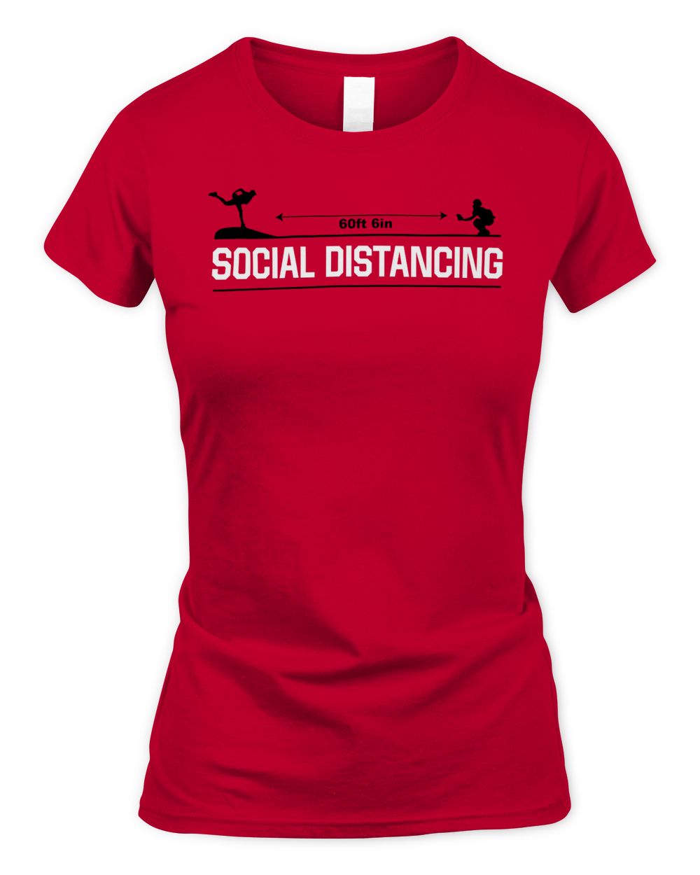 Cincy Shirts Social Distancing - Baseball Shirt