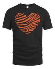 Cincy Shirts Tiger Stripe Heart Shirt