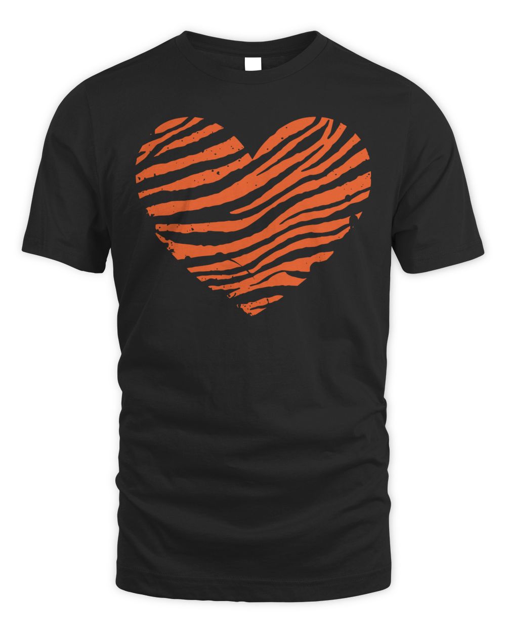 Cincy Shirts Tiger Stripe Heart Shirt