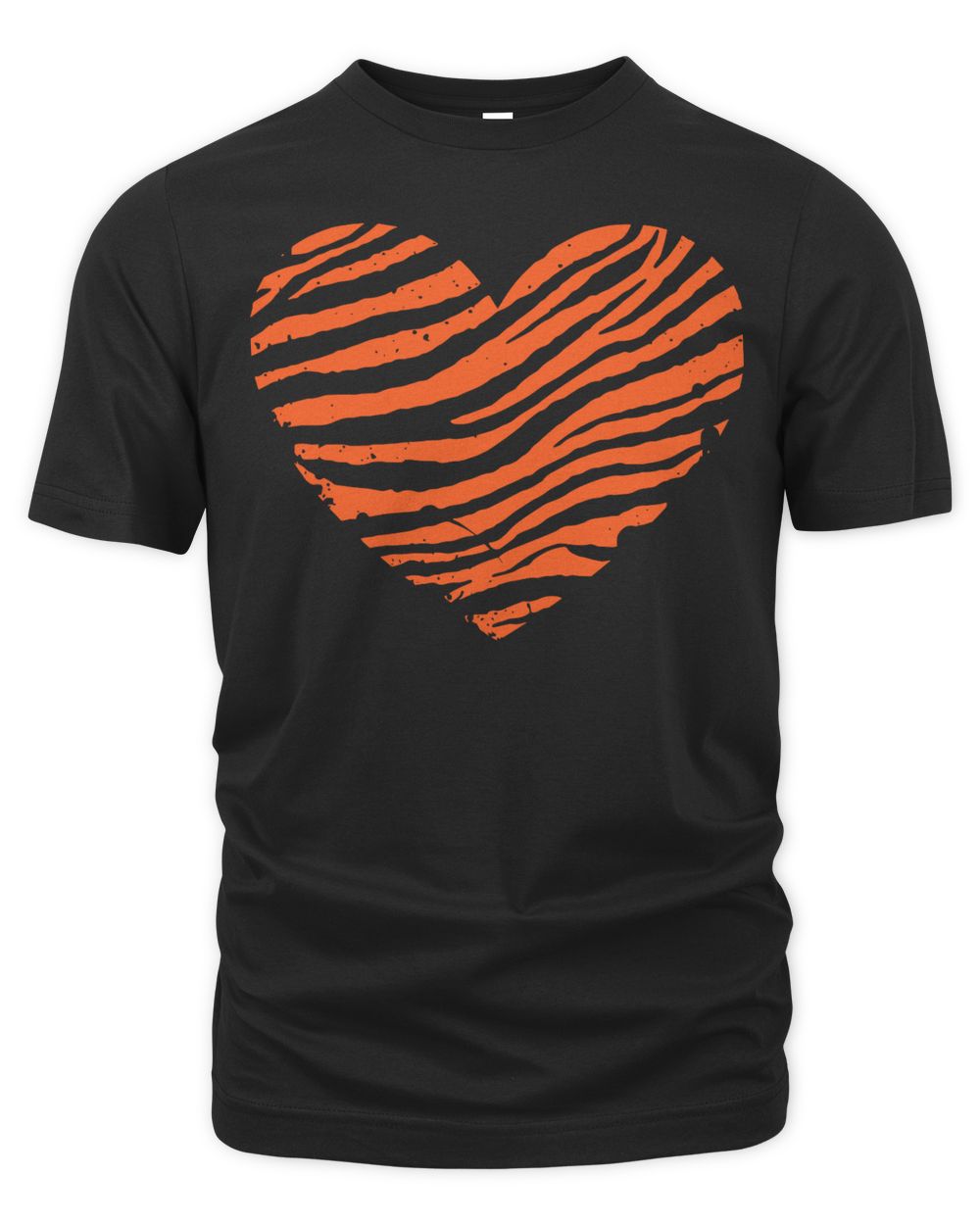 Cincy Shirts Tiger Stripe Heart Shirt