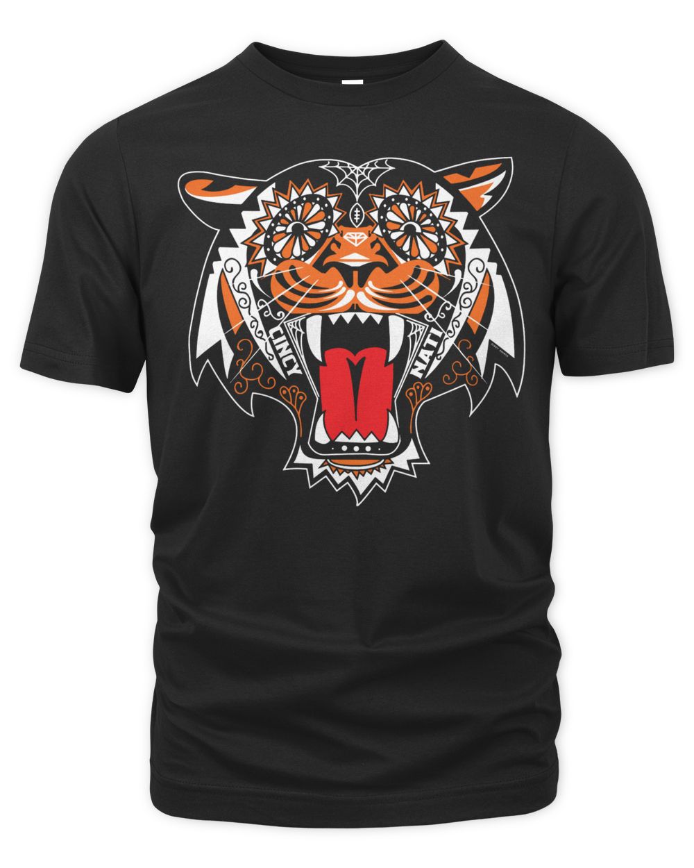 Cincy Shirts Tiger Sugar Skull Shirt