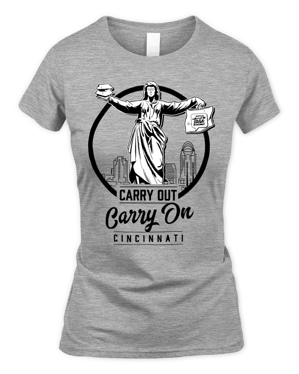 Cincy Shirts Virtual Taste of Cincinnati Carry Out, Carry on Cincinnati Shirt