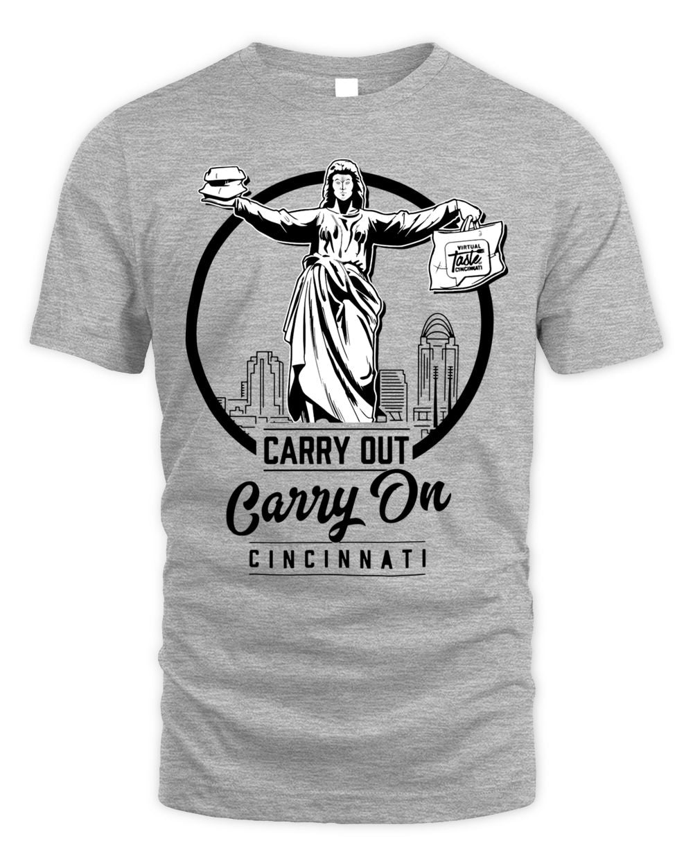 Cincy Shirts Virtual Taste of Cincinnati Carry Out, Carry on Cincinnati Shirt