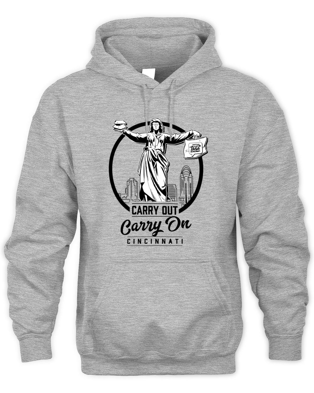 Cincy Shirts Virtual Taste of Cincinnati Carry Out, Carry on Cincinnati Shirt