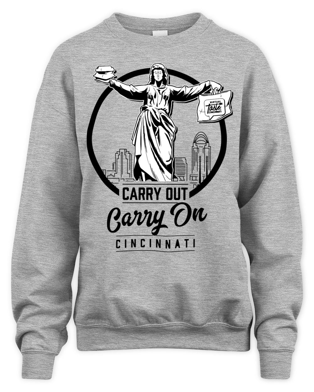 Cincy Shirts Virtual Taste of Cincinnati Carry Out, Carry on Cincinnati Shirt
