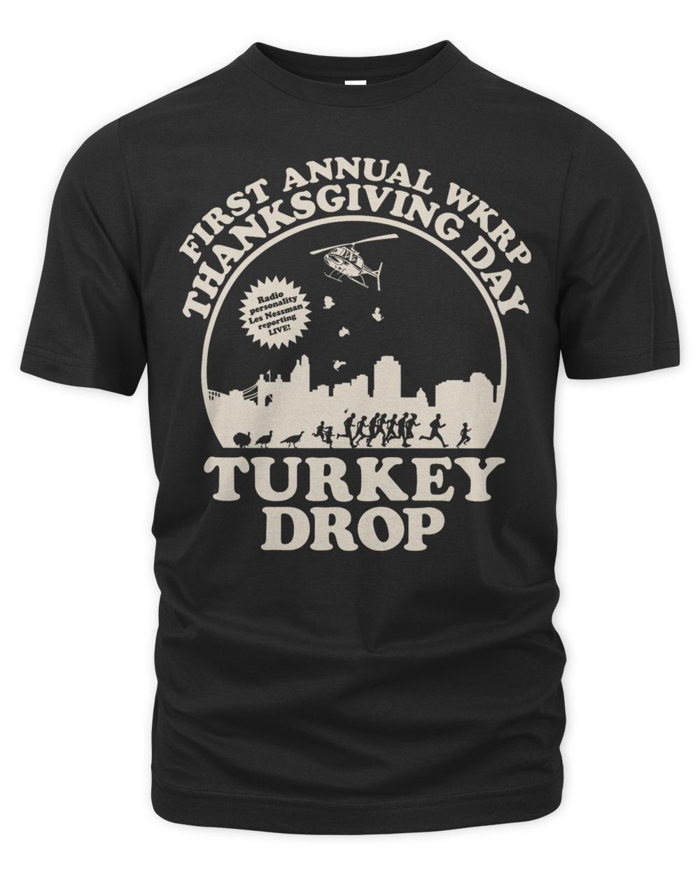 Cincy Shirts Wkrp Turkey Drop Shirt