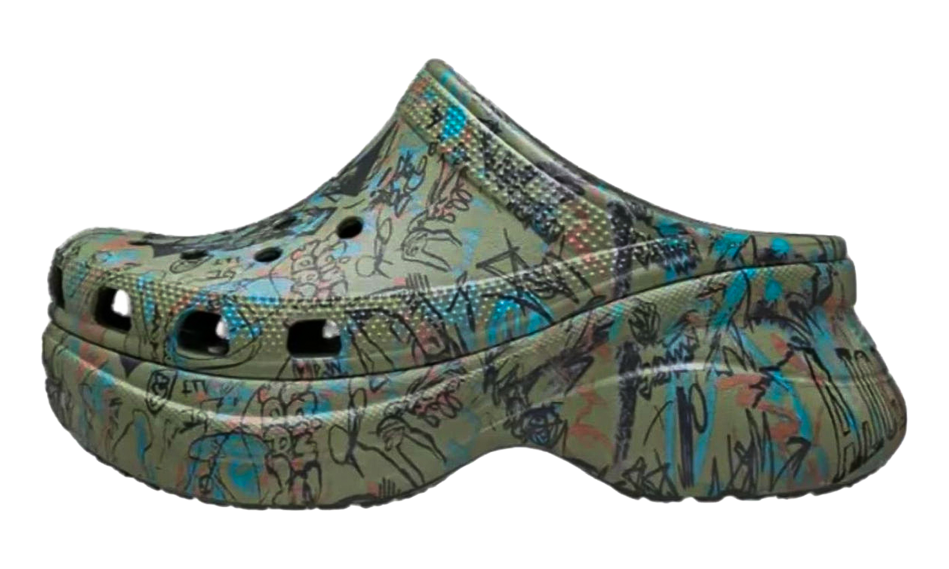 Classic Bae Clog Women "Mowalola forest" 211078 3UR