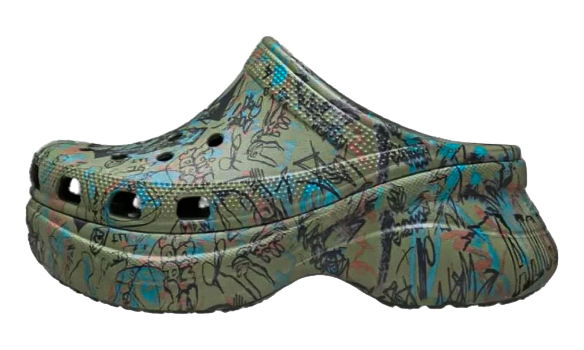 Classic Bae Clog Women "Mowalola forest" 211078 3UR