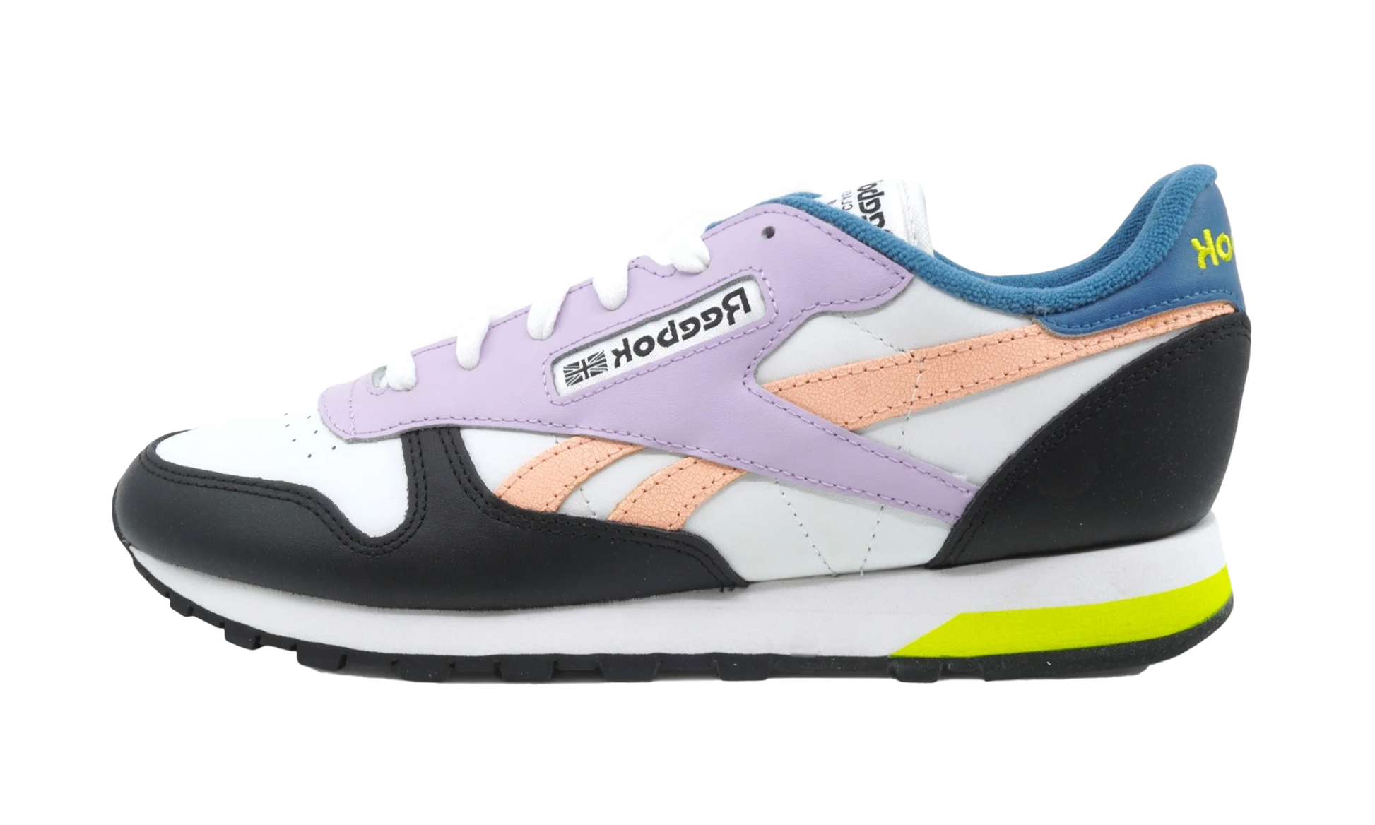 Classic Leather Women "White/black/purple"