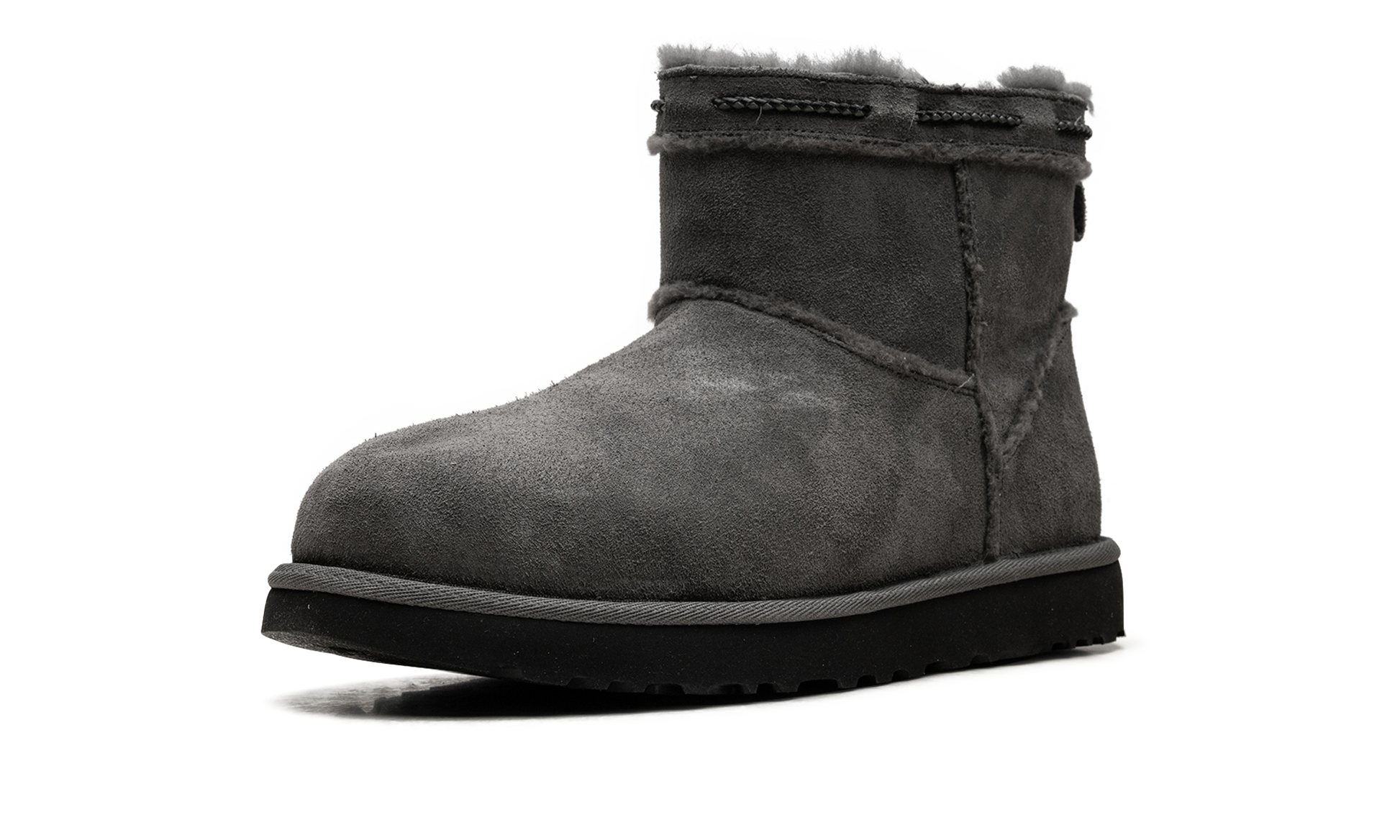 Classic Mini Shearling Braid Women "Charcoal" 1166751 CHRC