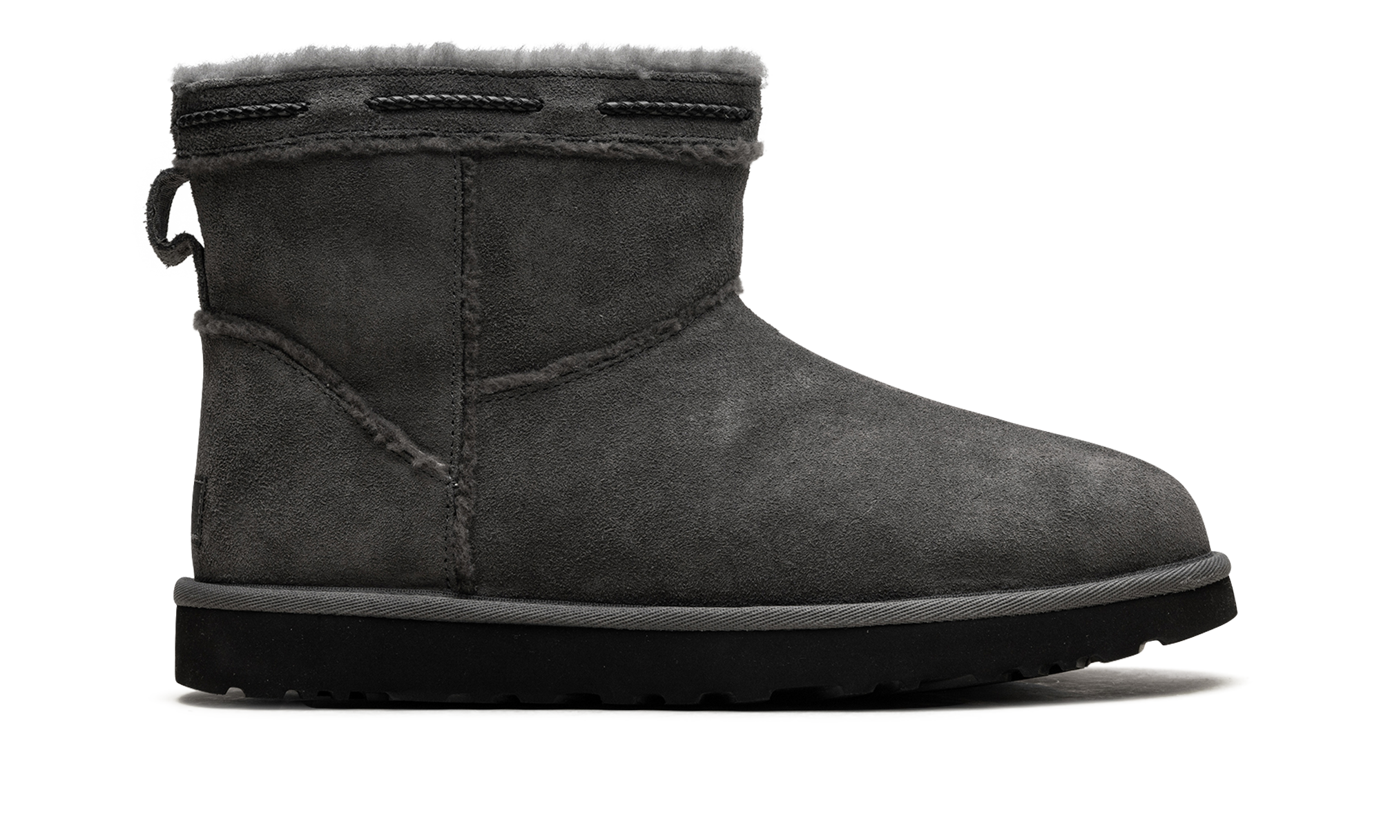 Classic Mini Shearling Braid Women "Charcoal" 1166751 CHRC