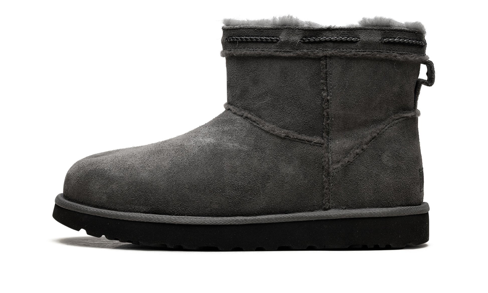 Classic Mini Shearling Braid Women "Charcoal" 1166751 CHRC