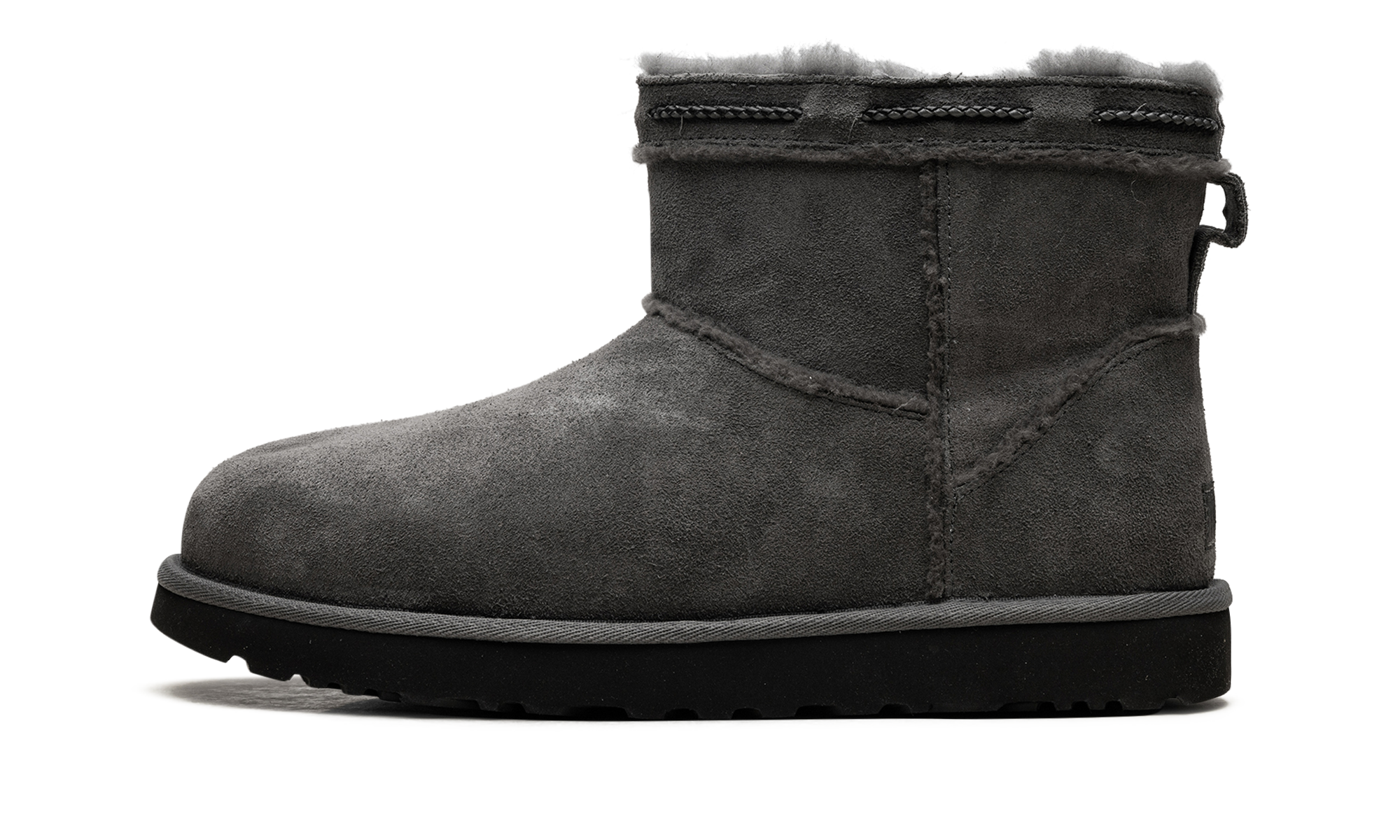 Classic Mini Shearling Braid Women "Charcoal" 1166751 CHRC